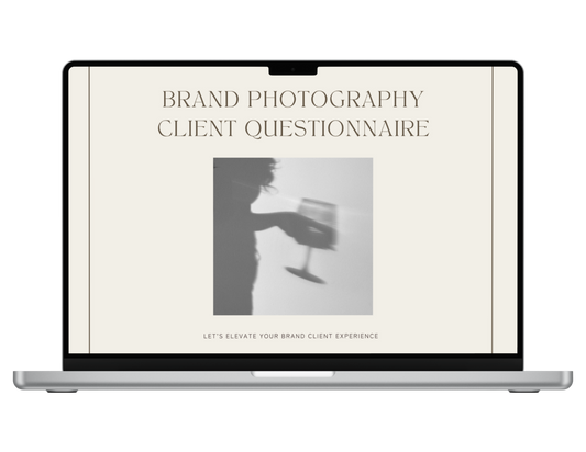 Brand Session Questionnaire for Photographers