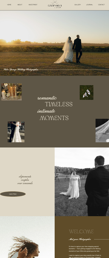 Golden Hour Photography Website